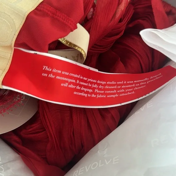 NWT Maria Lucia Hohan Jolie Gown in Red Salsa - Picture 8 of 8